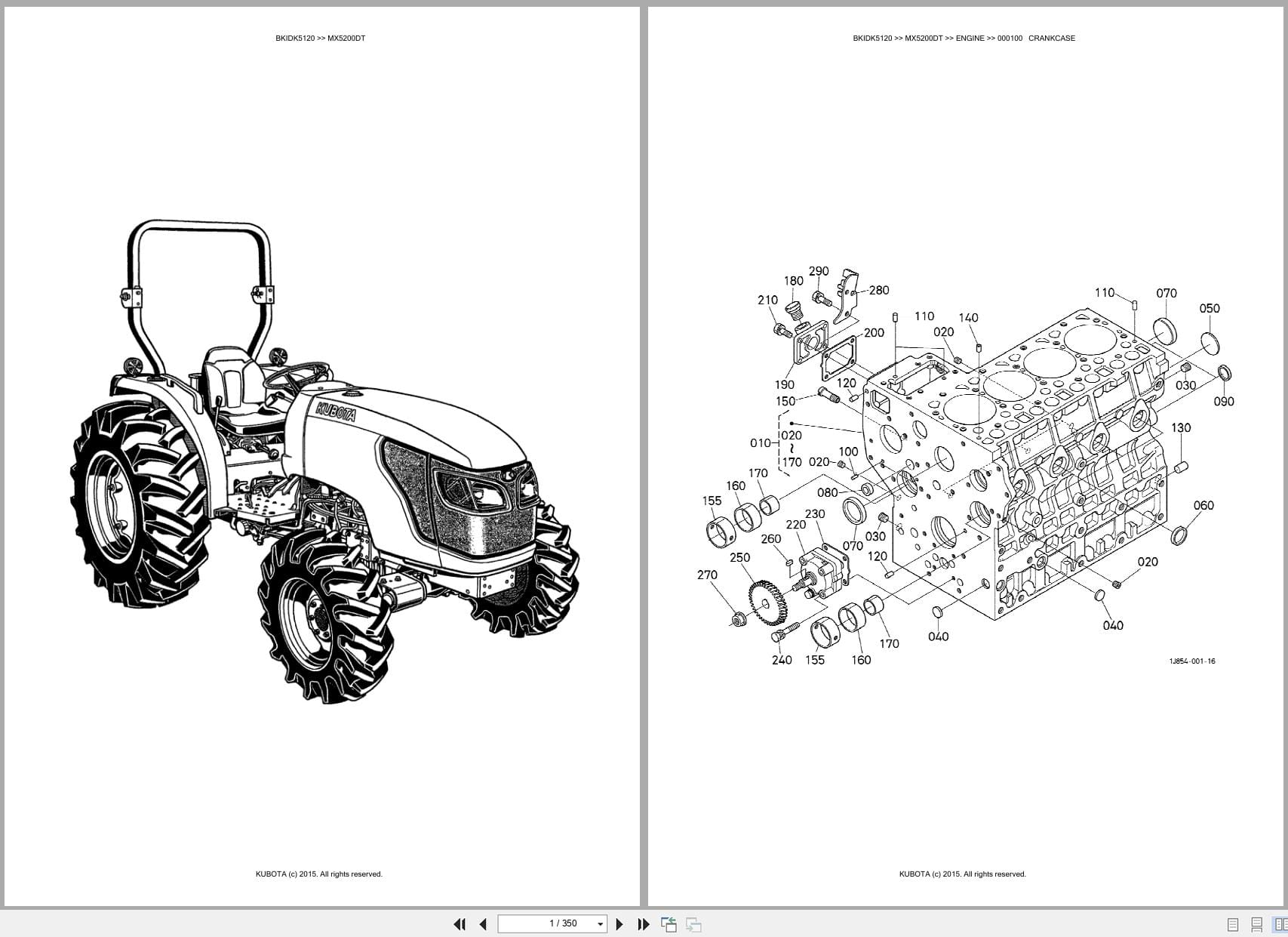 Kubota Tractor MX5200DT Parts Catalog (1)
