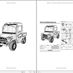 Kubota Utility Vehicle RTV X1100CW AU Parts Catalog (1)