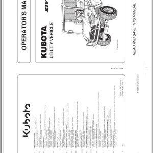 Kubota Utility Vehicle RTV X1120 Operators Maual K7431 7122 2 (1)