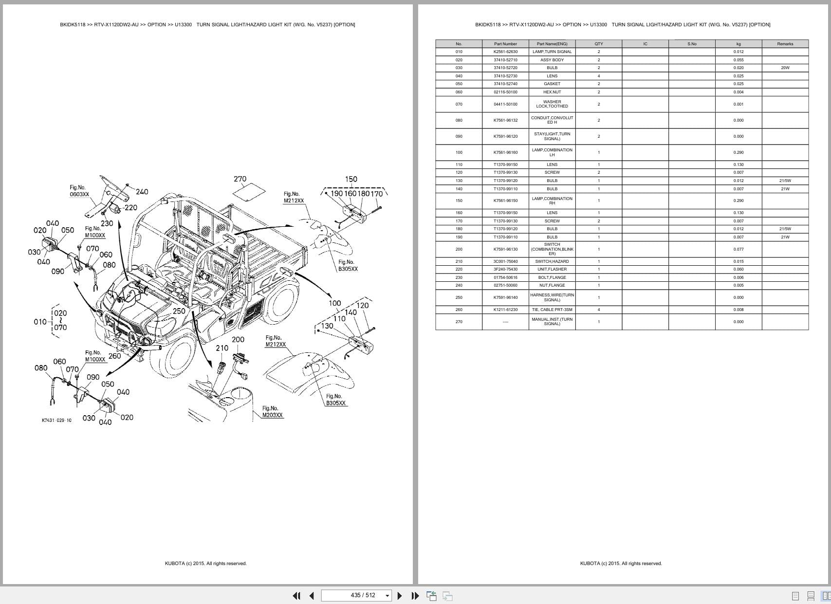 Kubota Utility Vehicle RTV X1120DW2 AU Parts Catalog (2)