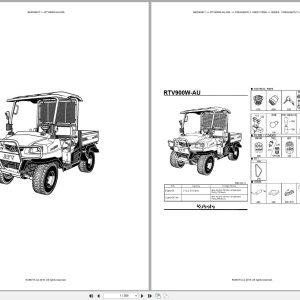 Kubota Utility Vehicle RTV900W AU SDL Parts Catalog (1)