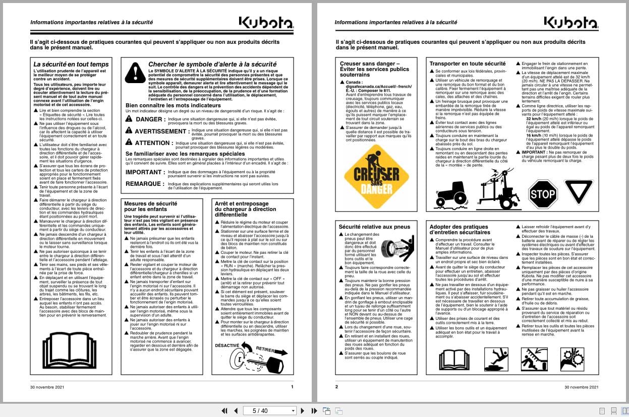 Kubota Vibratory Roller AP VRC3072 AP VRC3084 AP VRS3072 AP VRS3084 Operator Manual 350 470MK FRC FR (2)