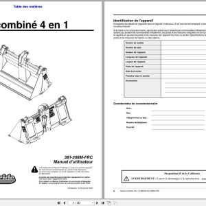 Land Pride 4 In 1 Combination Bucket CB0546 Operator Manual 381 208M FRC FR (1)
