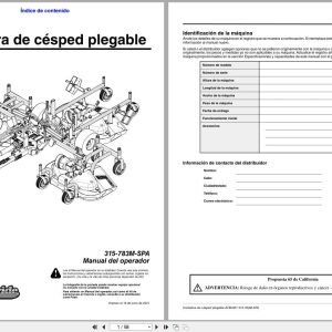 Land Pride All Flex Grooming Mowers AFM3011 Operator Manual 315 783M SPA ES (1)