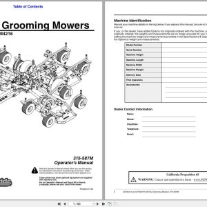 Land Pride All Flex Grooming Mowers AFM4214 AFM4216 Operation Manual 315 587M (1)