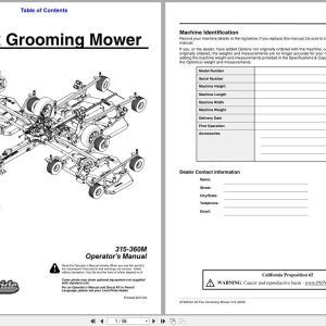 Land Pride All Flex Grooming Mowers AFM4522 Operation Manual 315 360M (1)