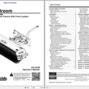 Land Pride Angle Broom AB60 AB72 AB84 Operation Manual 323 033M (1)