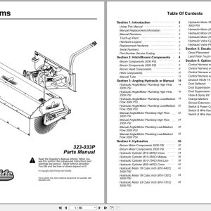 Land Pride Angle Brooms AB60 AB72 AB84 Parts Manual 323 033P (1)