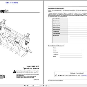 Land Pride Claw Grapple SGC0548 Operation Manual 380 138M AUS (1)