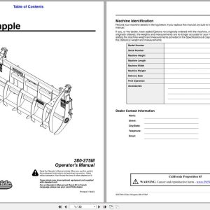Land Pride Claw Grapple SGC0554 Operation Manual 380 275M (1)