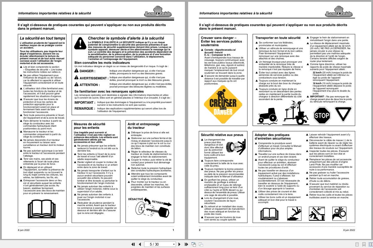Land Pride Claw Grapple SGC0554 Operator Manual 380 275M FRC FR (2)
