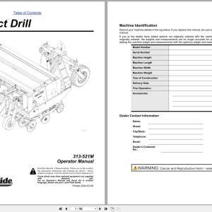 Land Pride Compact Drills 3P1006NT Operator Manual 313 521M (1)