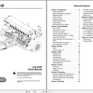 Land Pride Compact Drills 800 Parts Manual 313 519P (1)