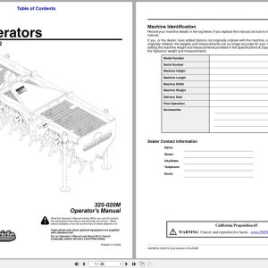 Land Pride Core Aerators CA2560 CA2572 Operator Manual 325 020M (1)