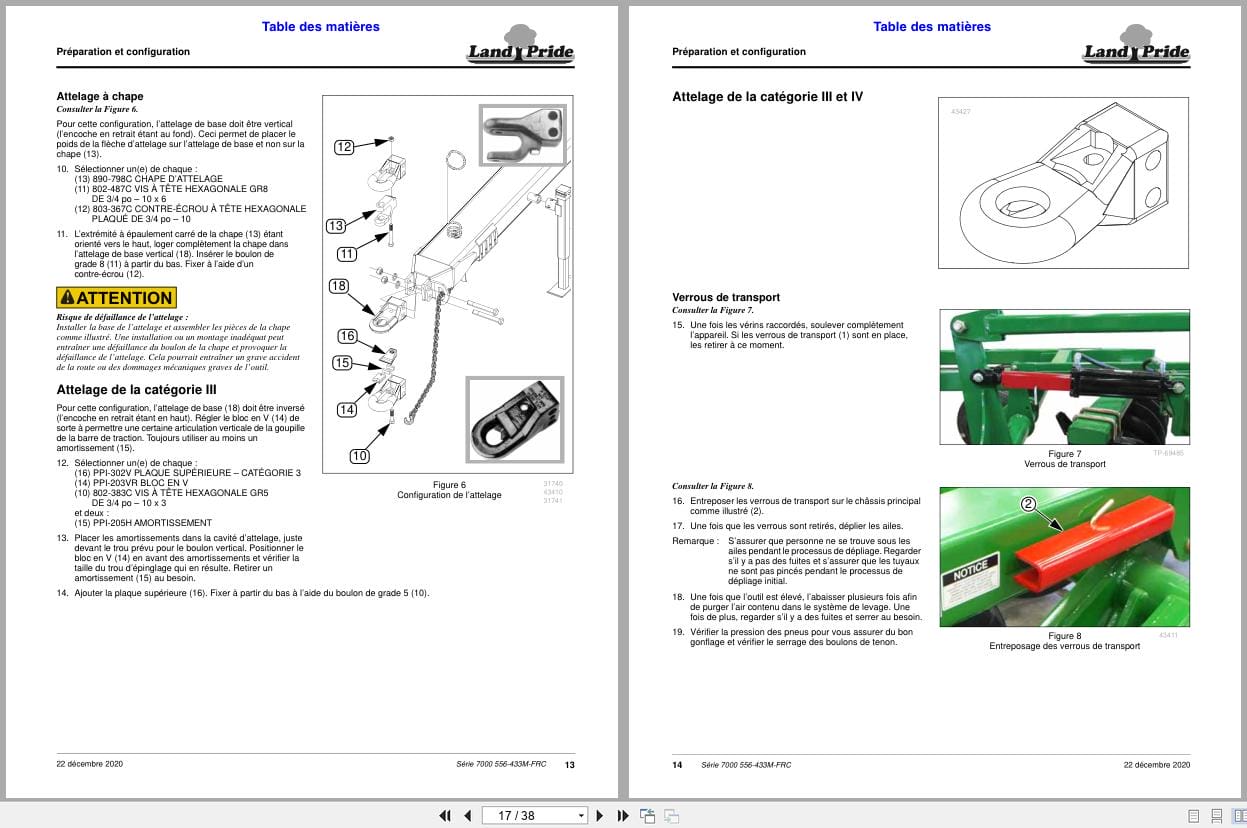 Land Pride Disc Harrows 7000 Series Operator Manual 556 433M FRC FR (2)