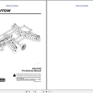 Land Pride Disc Harrows 7000 Series Pre Delivery Manual 556 433Q (1)