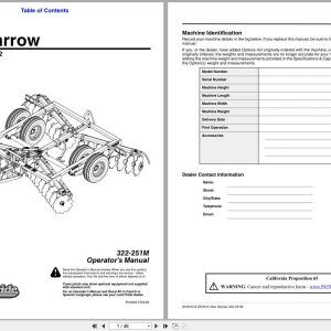 Land Pride Disc Harrows DH3510 DH3512 Operation Manual 322 251M (1)