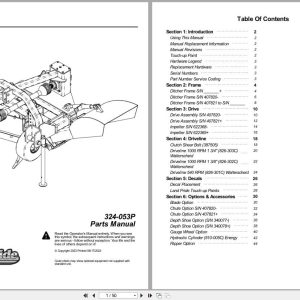 Land Pride Ditcher DT55 DTM55 Parts Manual 324 053P (1)