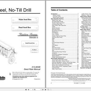 Land Pride End Wheel No Till Drill 706NT 1006NT Seed Rate Manual 313 855B (1)