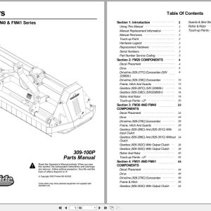 Land Pride Flail Mower FM20 FM30 FM31 FM40 FM41 Series Parts Manual 309 100P (1)