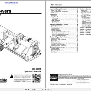 Land Pride Flail Mower FM2160 FM2172 Operation Manual 309 069M (1)