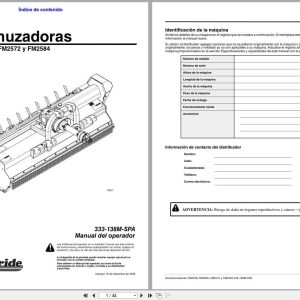 Land Pride Flail Mower FM2548 to FM2584 Operator Manual 333 138M SPA ES (1)