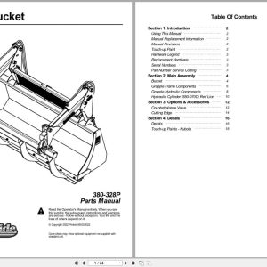 Land Pride Grapple Bucket GB2084 Parts Manual 380 328P (1)