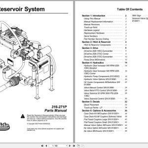 Land Pride Hydraulic Reservoir System HRS3025 Parts Manual 316 271P (1)