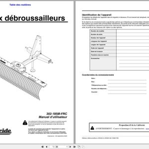 Land Pride Landscape Rakes LRO548 LR0560 Operator Manual 302 185M FRC FR (1)