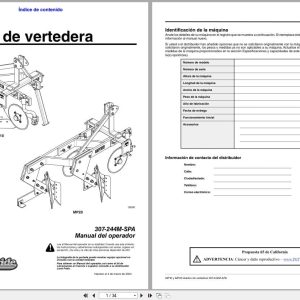 Land Pride Moldboard Plows MP10 MP20 Operator Manual 307 244M SPA ES (1)
