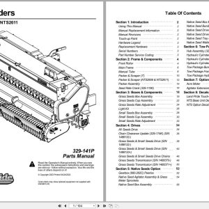 Land Pride No Till Seeder NTS2607 NTS2609 NTS2611 Parts Manual 329 141P (1)