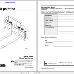 Land Pride Pallet Fork PFL1242 Operator Manual 319 211M FRC FR (1)