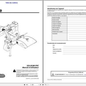 Land Pride Powered Ditcher DT55 DTM55 Operator Manual 324 053M FRC FR (1)