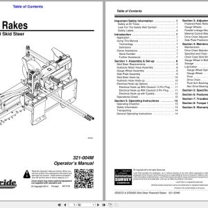Land Pride Powered Rakes SR2672 SR2690 Operation Manual 321 004M (1)