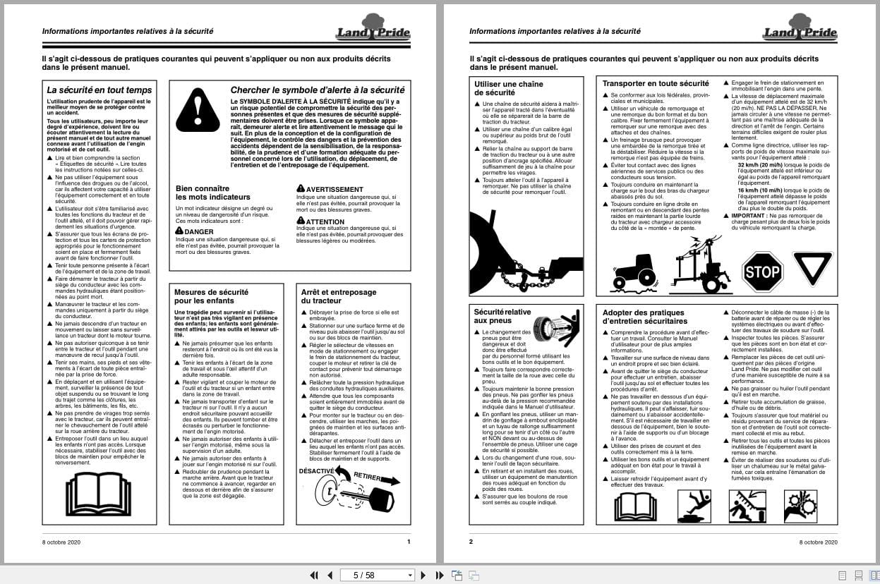 Land Pride Purpose Seeder APS1548 to APS1586 Operator Manual 313 354M FRC FR (2)