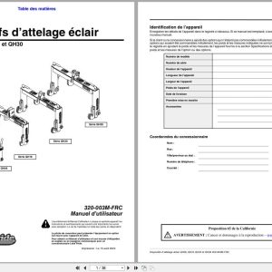 Land Pride Quick Hitches QH05 QH16 QH20 QH30 Operator Manual 320 003M FRC FR (1)