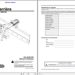 Land Pride Rear Blades RB3772 RB3784 RB3796 Operator Manual 301 457M FRC FR (1)