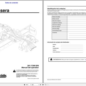 Land Pride Rear Blades RBT55120 Operator Manual 301 172M SPA ES (1)
