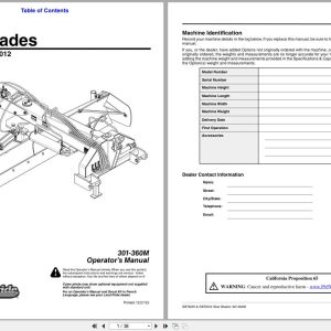 Land Pride Rear Blades RBT6010 RBT6012 Operation Manual 301 360M (1)