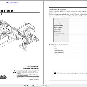 Land Pride Rear Blades RBT6010 RBT6012 Operator Manual 301 360M FRC FR (1)
