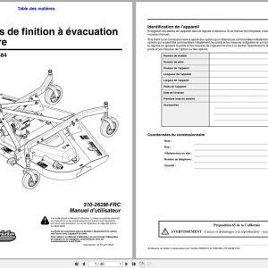 Land Pride Rear Discharge Grooming Mowers FDR2572 FDR2584 Operator Manual 310 262M FRC FR (1)