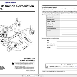 Land Pride Rear Discharge Grooming Mowers FDR3690 Operator Manual 310 447M FRC FR (1)