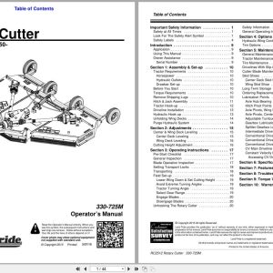 Land Pride Rotary Cutters RC2512 Operation Manual 330 725M (1)