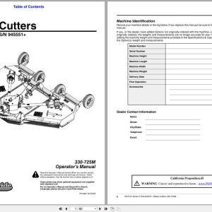 Land Pride Rotary Cutters RC2512 Series 2 Operator Manual 330 725M (1)