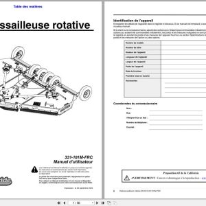 Land Pride Rotary Cutters RC2515 Operator Manual 331 101M FRC FR (1)
