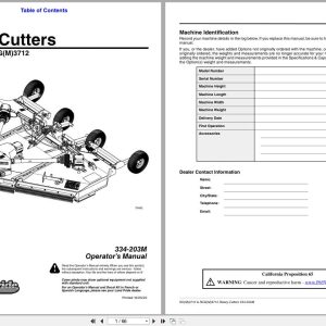 Land Pride Rotary Cutters RC3712 RCM3712 RCG3712 RCGM3712 Operation Manual 334 203M (1)