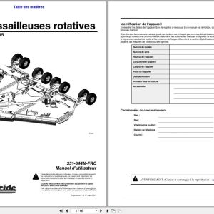 Land Pride Rotary Cutters RC4615 RCM4615 Operator Manual 331 644M FRC FR (1)