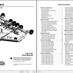 Land Pride Rotary Cutters RC4715 RCG4715 RCM4715 RCGM4715 Parts Manual 334 113P (1)