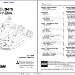 Land Pride Rotary Cutters RC5010 RC6010 RCM5010 RCM6010 Operation Manual 318 128M (1)