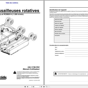 Land Pride Rotary Cutters RC5014 RCM5014 Operator Manual 330 117M FRC FR (1)
